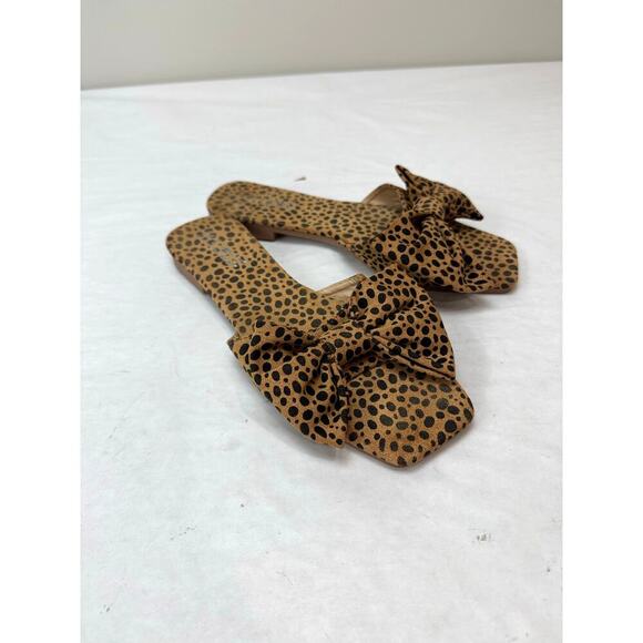Y2K Cheetah Print Cape Robbin Jul Sandals Slides Cape Robbin Animal Print Size 8 - Picture 1 of 11